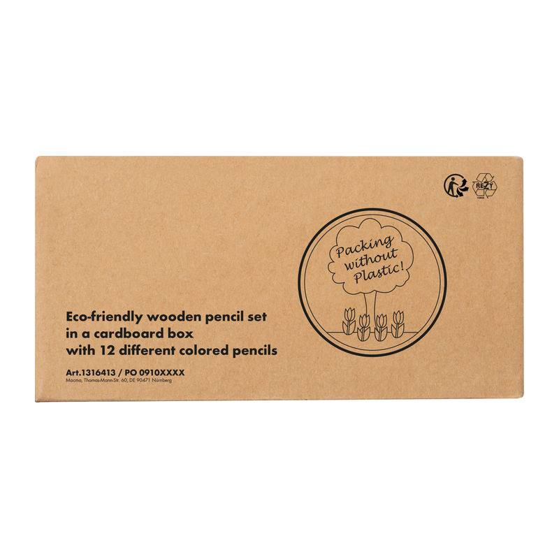 12 dielna sada farebných ceruziek, hnedá béžová 12 dielna sada farebných ceruziek, hnedá béžová