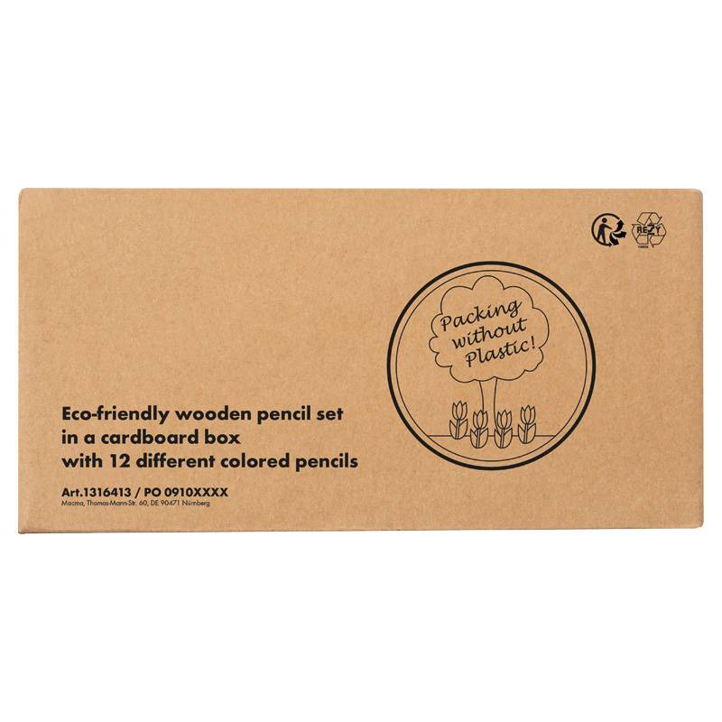 12 dielna sada farebných ceruziek, hnedá béžová 12 dielna sada farebných ceruziek, hnedá béžová