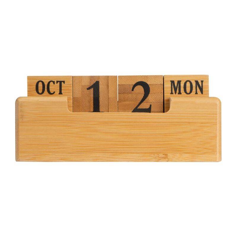 Stolní kalendář z bambusu, hnědá béžová Stolní kalendář z bambusu, hnědá béžová