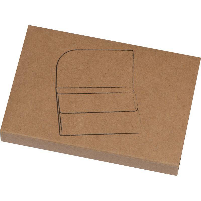 Kovový vizitkář s korkovým povrchem, hnědá béžová Kovový vizitkář s korkovým povrchem, hnědá béžová