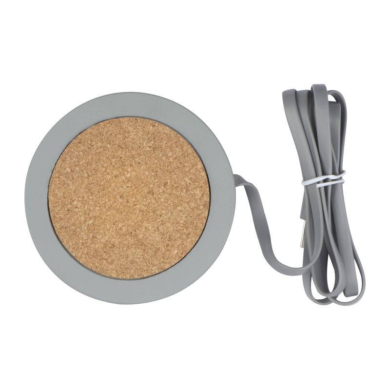 Indukční nabíječka s korkem, šedá Indukční nabíječka s korkem, šedá