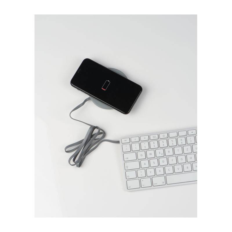 Indukční nabíječka s korkem, šedá Indukční nabíječka s korkem, šedá