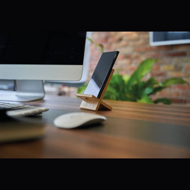 Držiak na mobil z bambusu, hnedá béžová Držiak na mobil z bambusu, hnedá béžová