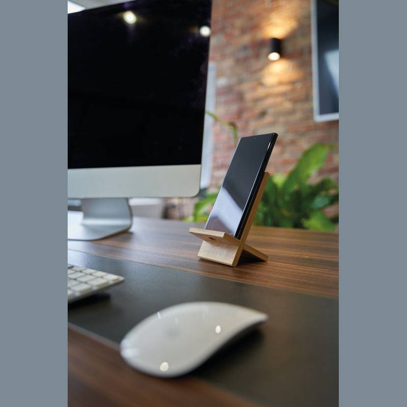 Držiak na mobil z bambusu, hnedá béžová Držiak na mobil z bambusu, hnedá béžová