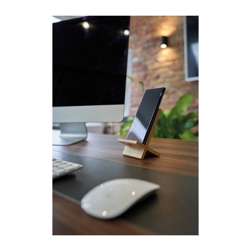 Držiak na mobil z bambusu, hnedá béžová Držiak na mobil z bambusu, hnedá béžová