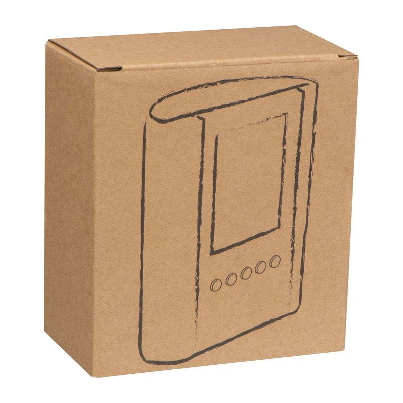 Stolní držák na pera s hodinami, šedá Stolní držák na pera s hodinami, šedá