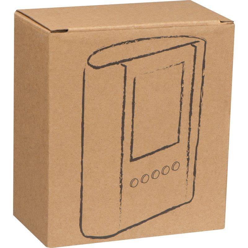 Stolní držák na pera s hodinami, šedá Stolní držák na pera s hodinami, šedá