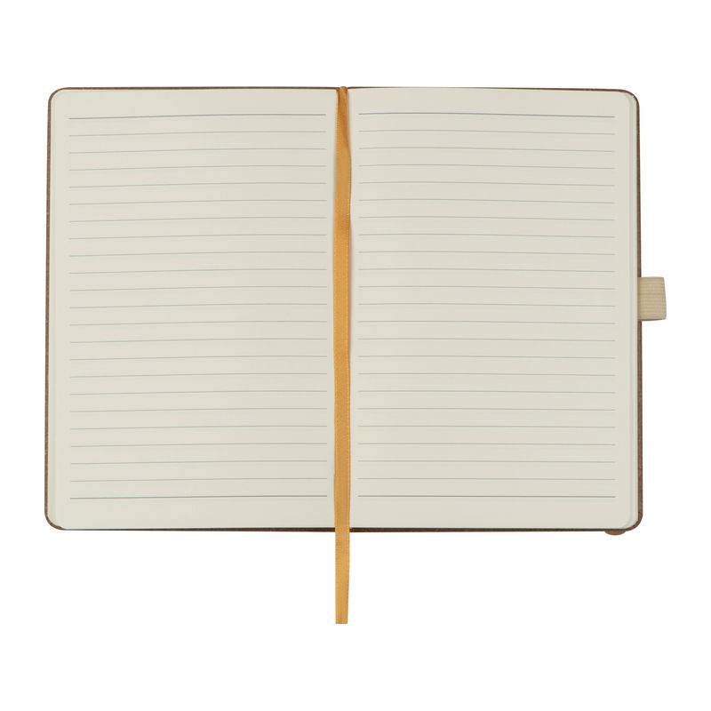 Zápisník A5 s obalem z recyklované kůže, hnědá Zápisník A5 s obalem z recyklované kůže, hnědá