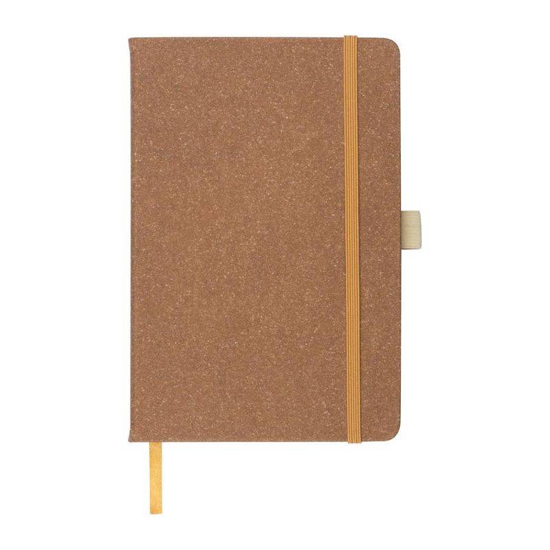 Zápisník A5 s obalem z recyklované kůže, hnědá Zápisník A5 s obalem z recyklované kůže, hnědá