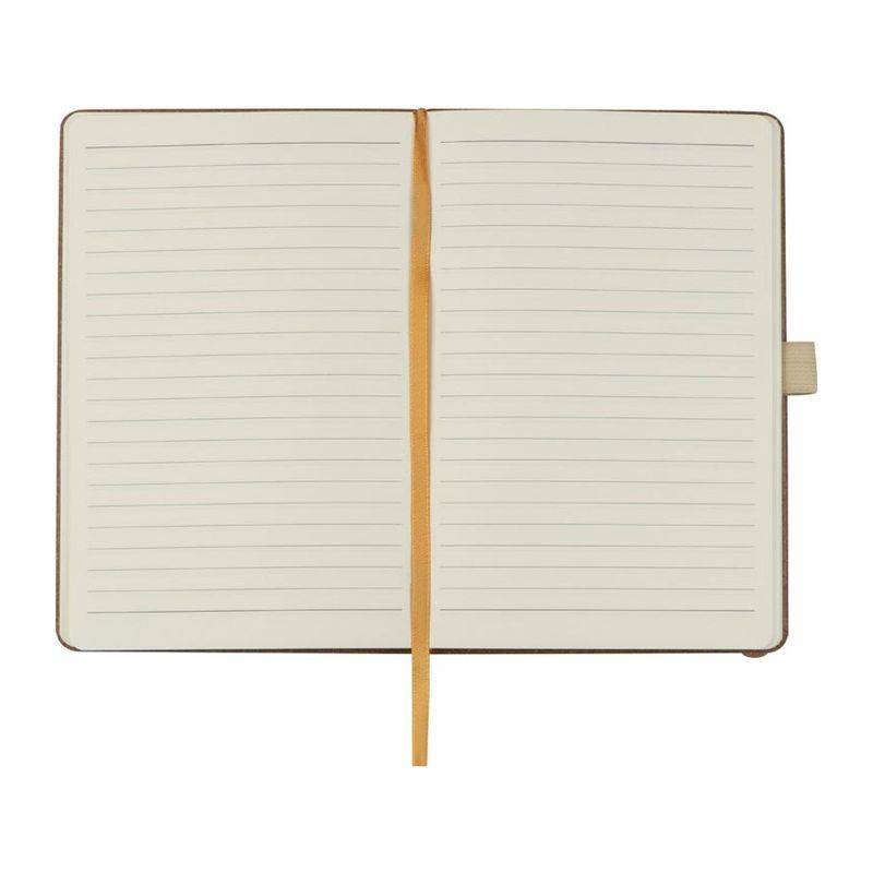 Zápisník A5 s obalem z recyklované kůže, hnědá Zápisník A5 s obalem z recyklované kůže, hnědá