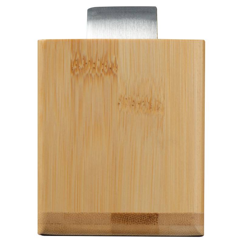 Bambusový držák na pera s hodinami, hnědá béžová Bambusový držák na pera s hodinami, hnědá béžová