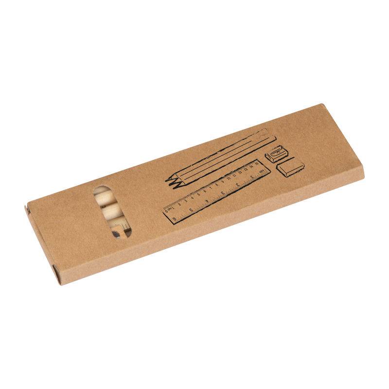 Psací sada, hnědá béžová Psací sada, hnědá béžová