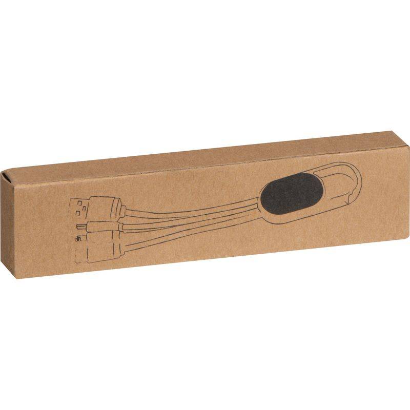 Nabíjecí kabel 3v1, hnědá béžová Nabíjecí kabel 3v1, hnědá béžová