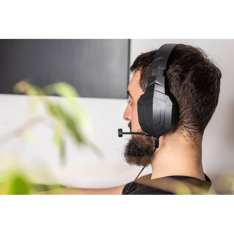 Headset s mikrofónom, čierna Headset s mikrofónom, čierna