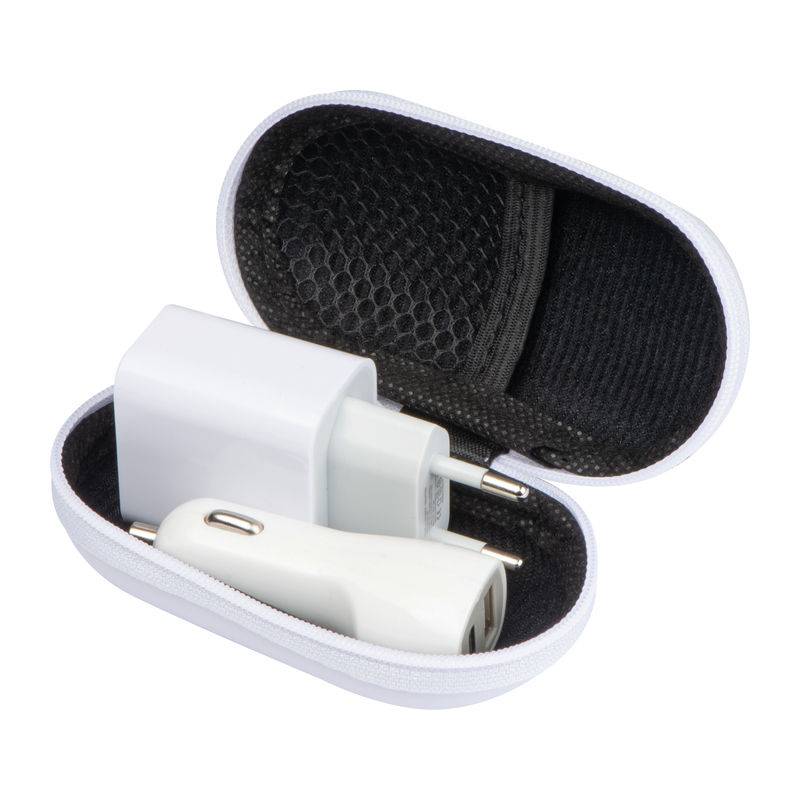 Cestovná sada USB + C Type, biela Cestovná sada USB + C Type, biela