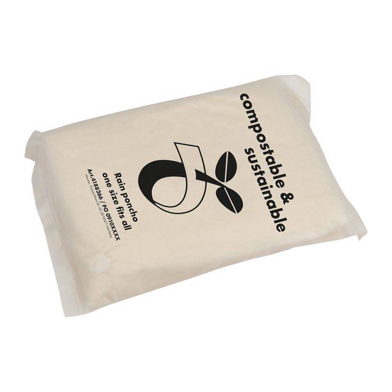 Pláštěnka z PLA v přenosné tašce - kompostovatelná, vícebarevná Pláštěnka z PLA v přenosné tašce - kompostovatelná, vícebarevná