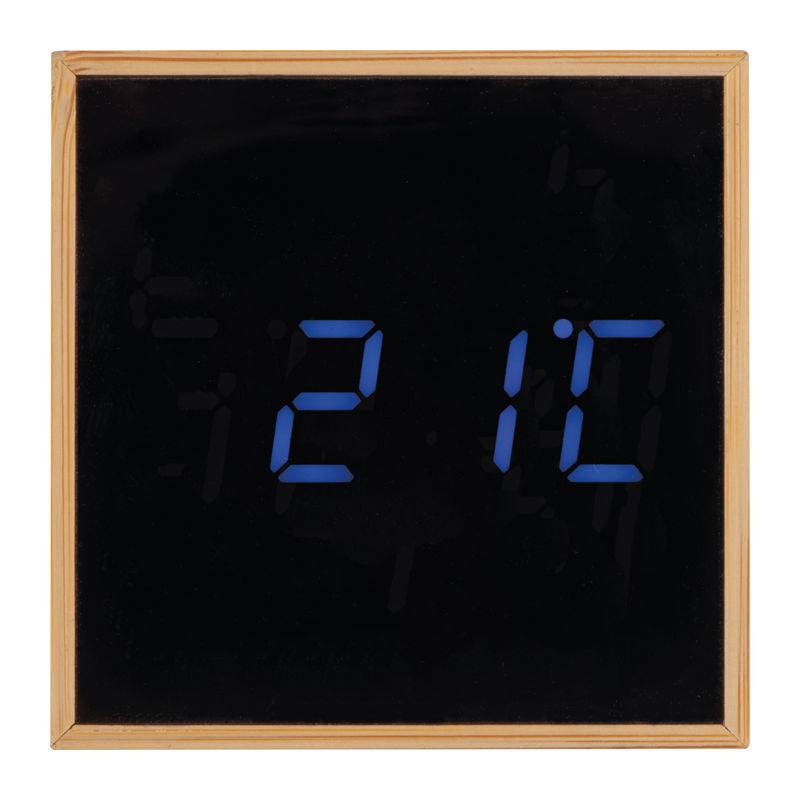 Stolní hodiny s černým displejem, hnědá béžová Stolní hodiny s černým displejem, hnědá béžová