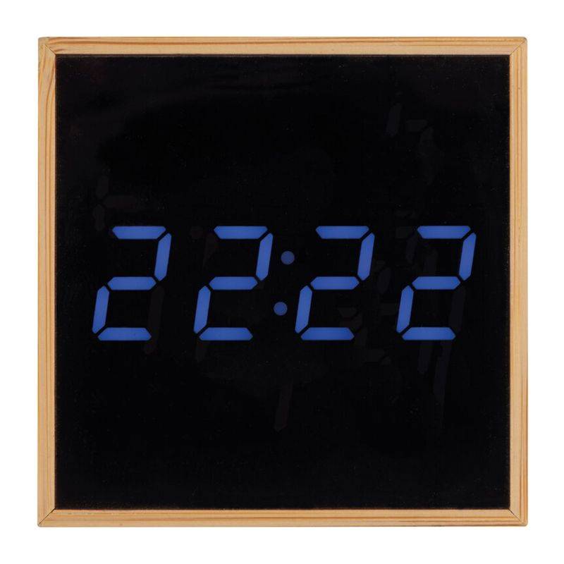 Stolní hodiny s černým displejem, hnědá béžová Stolní hodiny s černým displejem, hnědá béžová