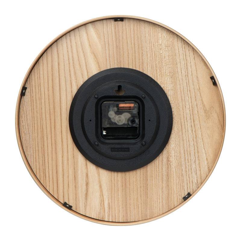 Dřevěné nástěnné hodiny, hnědá béžová Dřevěné nástěnné hodiny, hnědá béžová