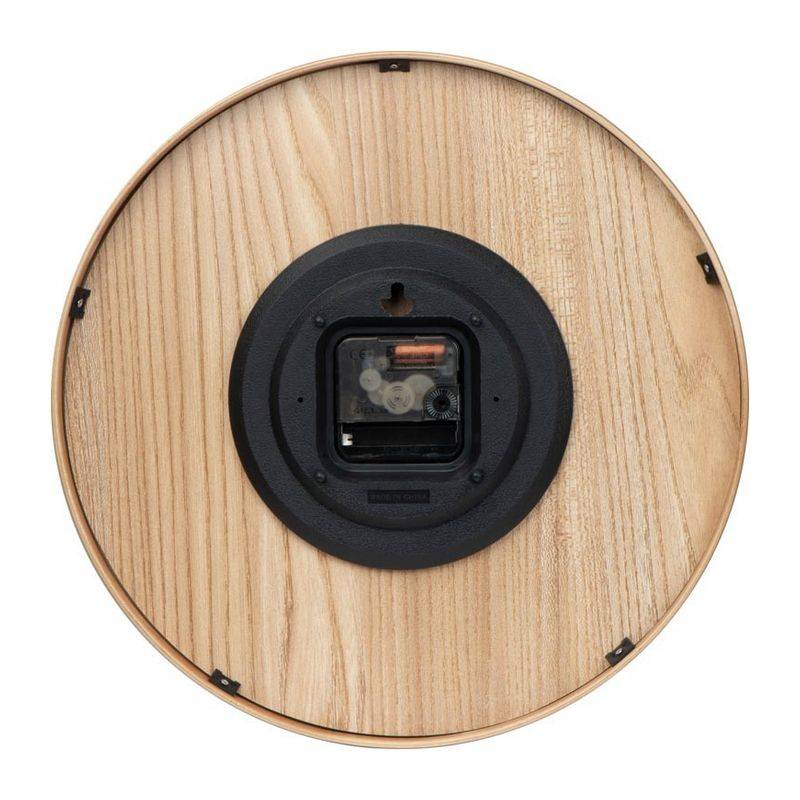 Dřevěné nástěnné hodiny, hnědá béžová Dřevěné nástěnné hodiny, hnědá béžová