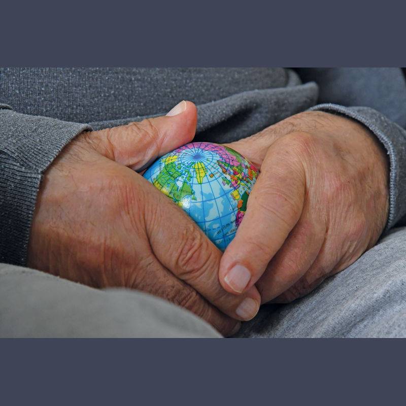 Antistresová lopta Glóbus, viacfarebná Antistresová lopta Glóbus, viacfarebná