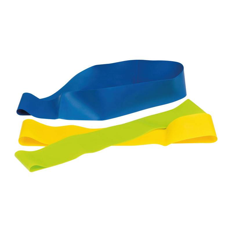 Elastické fitness pásky v plastovém boxu, vícebarevná Elastické fitness pásky v plastovém boxu, vícebarevná