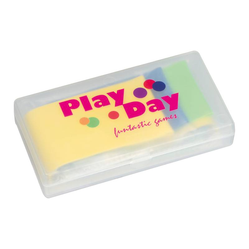 Elastické fitness pásky v plastovém boxu, vícebarevná Elastické fitness pásky v plastovém boxu, vícebarevná