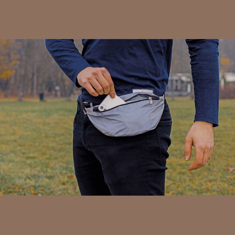 Reflexní ledvinka, šedá Reflexní ledvinka, šedá