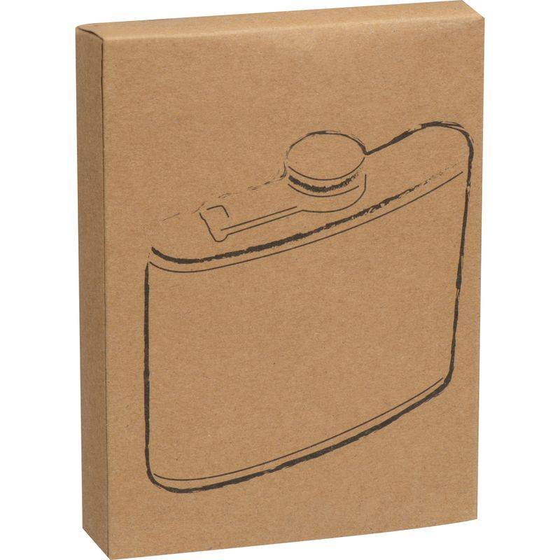 Nerezová ploskačka, 170 ml, hnedá Nerezová ploskačka, 170 ml, hnedá