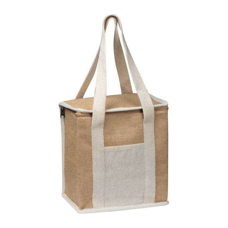 Chladiaca taška z juty, hnedá béžová Chladiaca taška z juty, hnedá béžová