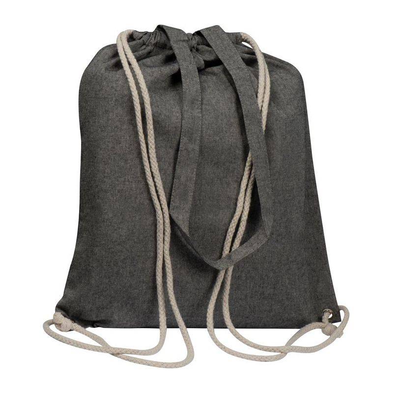 Taška z recyklovanej bavlny, čierna Taška z recyklovanej bavlny, čierna