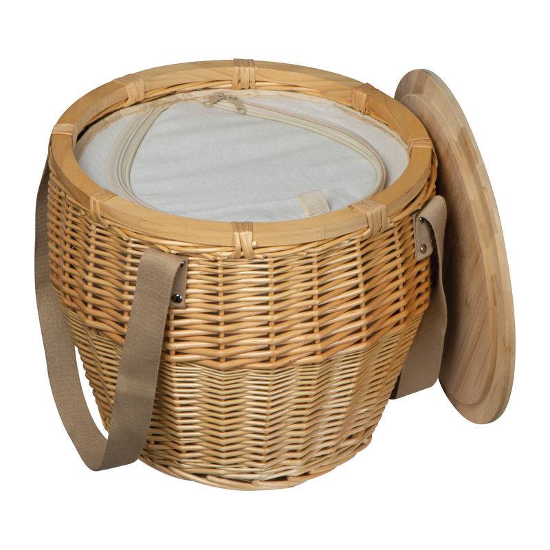 Ratanový piknikový kôš Mark Twain, hnedá béžová Ratanový piknikový kôš Mark Twain, hnedá béžová