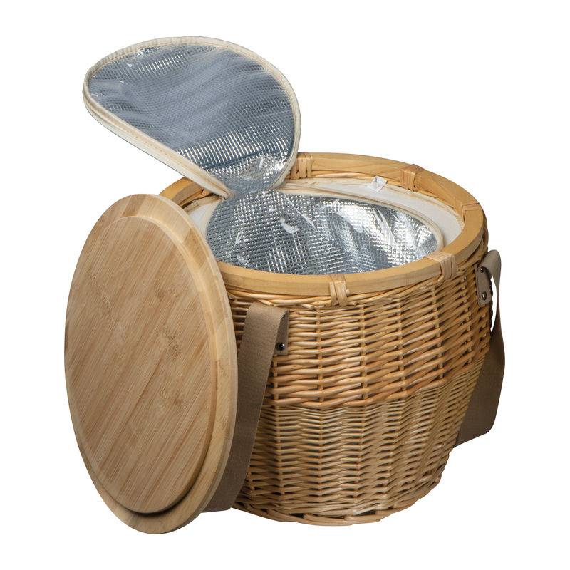 Ratanový piknikový kôš Mark Twain, hnedá béžová Ratanový piknikový kôš Mark Twain, hnedá béžová