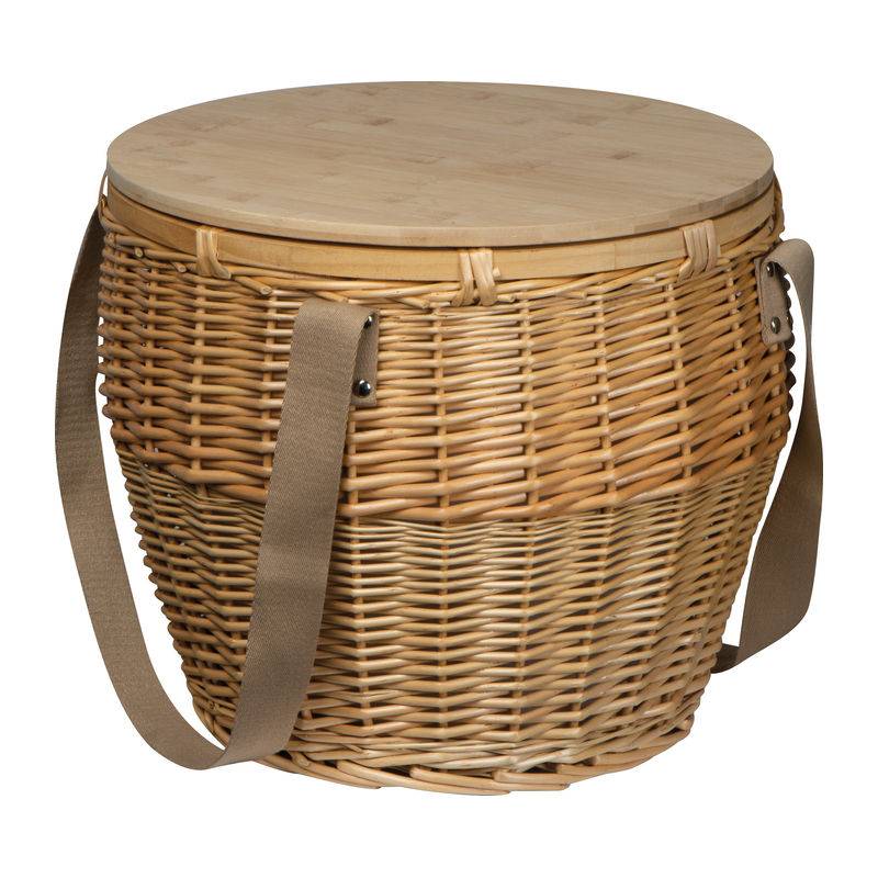 Ratanový piknikový kôš Mark Twain, hnedá béžová Ratanový piknikový kôš Mark Twain, hnedá béžová