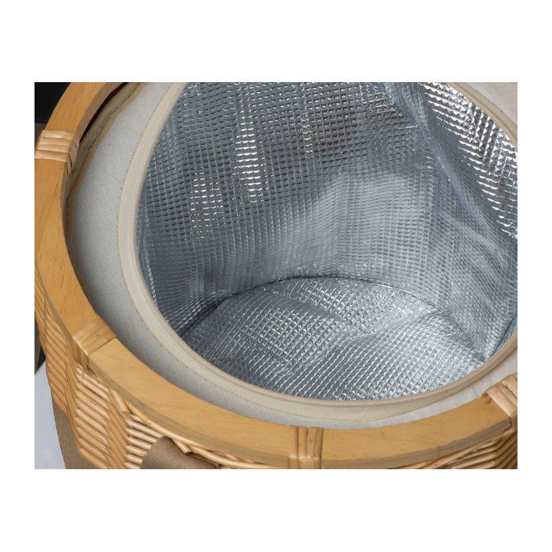 Ratanový piknikový kôš Mark Twain, hnedá béžová Ratanový piknikový kôš Mark Twain, hnedá béžová