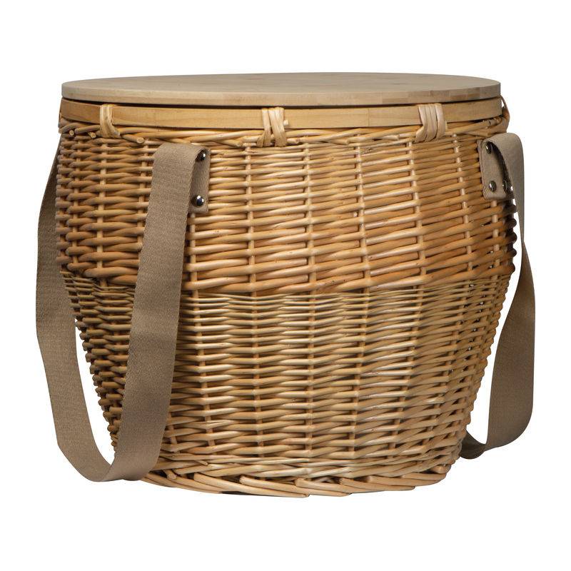 Ratanový piknikový kôš Mark Twain, hnedá béžová Ratanový piknikový kôš Mark Twain, hnedá béžová