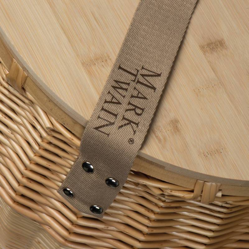 Ratanový piknikový kôš Mark Twain, hnedá béžová Ratanový piknikový kôš Mark Twain, hnedá béžová