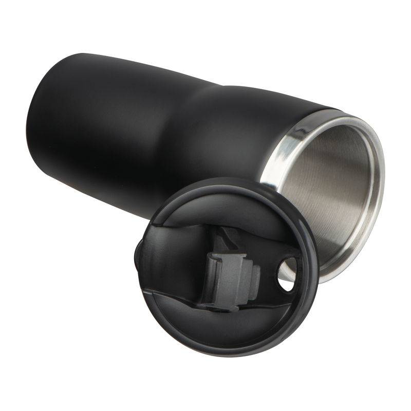 Termohrnek s nerezovým povrchem, 400 ml, černá Termohrnek s nerezovým povrchem, 400 ml, černá