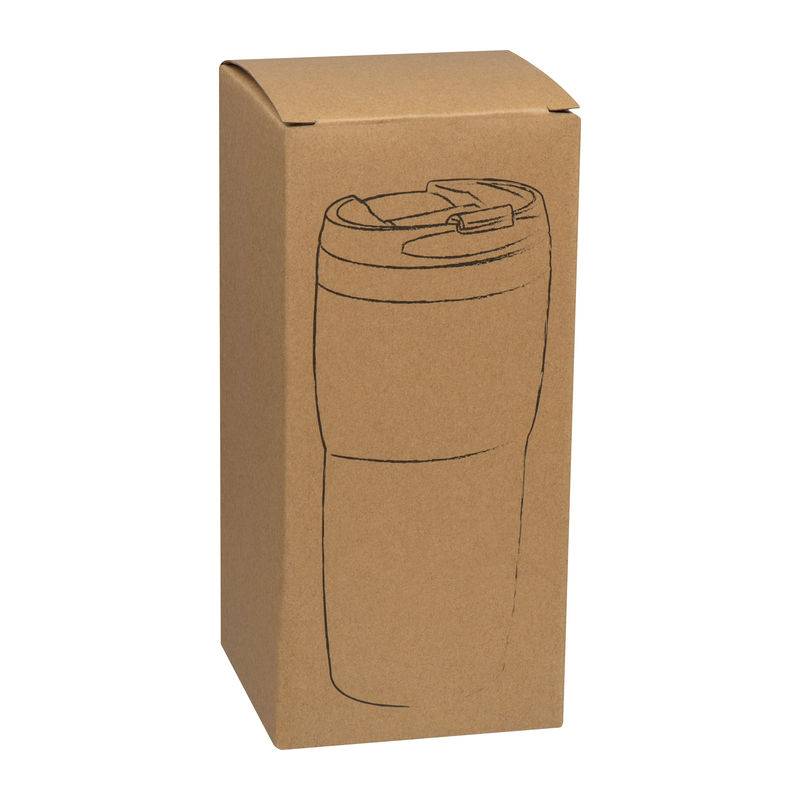 Termohrnek s nerezovým povrchem, 400 ml, černá Termohrnek s nerezovým povrchem, 400 ml, černá