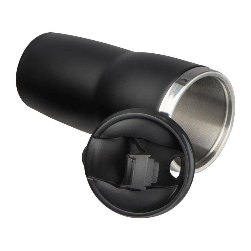 Termohrnek s nerezovým povrchem, 400 ml, černá Termohrnek s nerezovým povrchem, 400 ml, černá