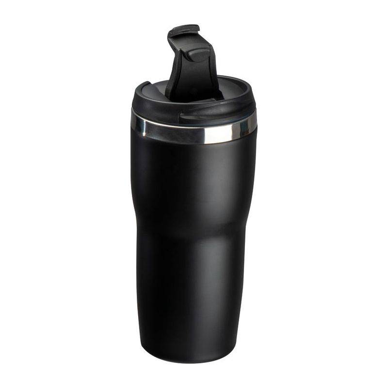 Termohrnek s nerezovým povrchem, 400 ml, černá Termohrnek s nerezovým povrchem, 400 ml, černá
