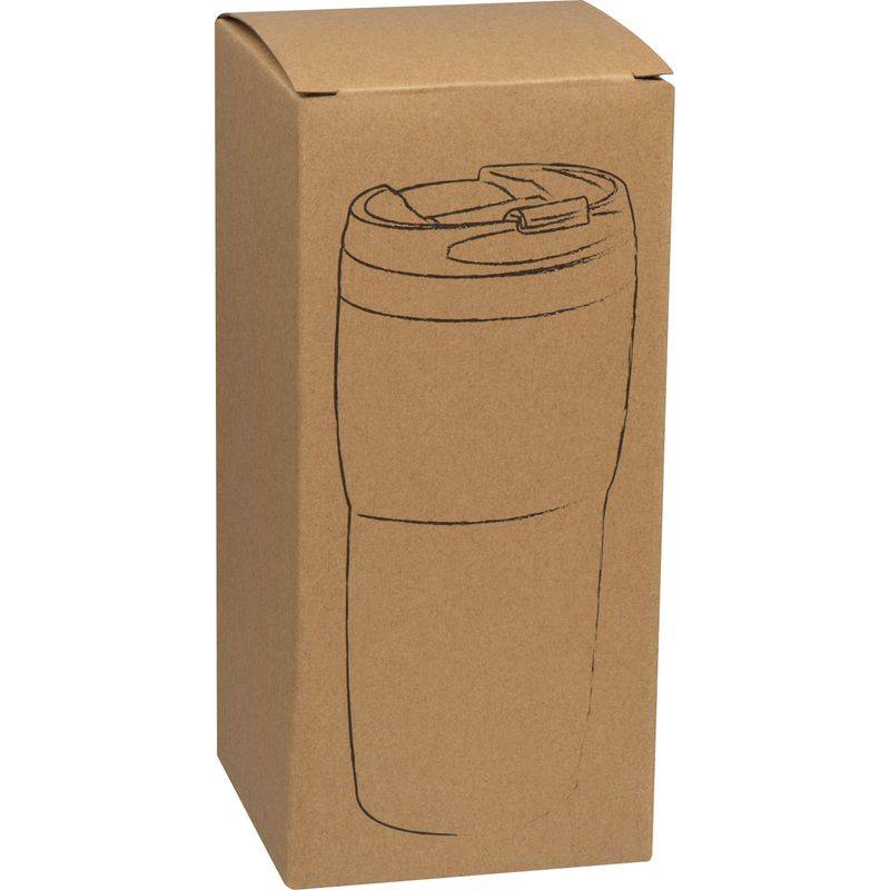 Termohrnek s nerezovým povrchem, 400 ml, černá Termohrnek s nerezovým povrchem, 400 ml, černá