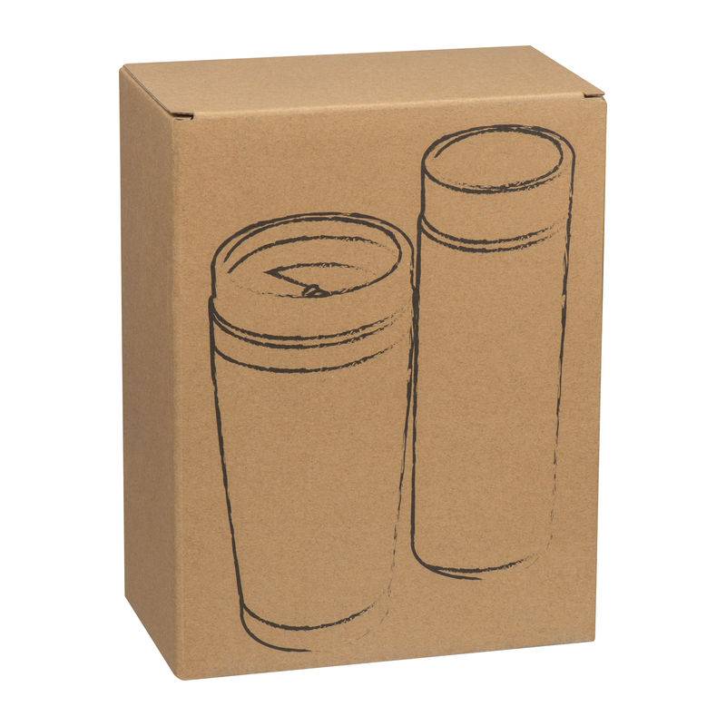 Sada pohára 400ml a termosky 350ml, hnedá béžová Sada pohára 400ml a termosky 350ml, hnedá béžová