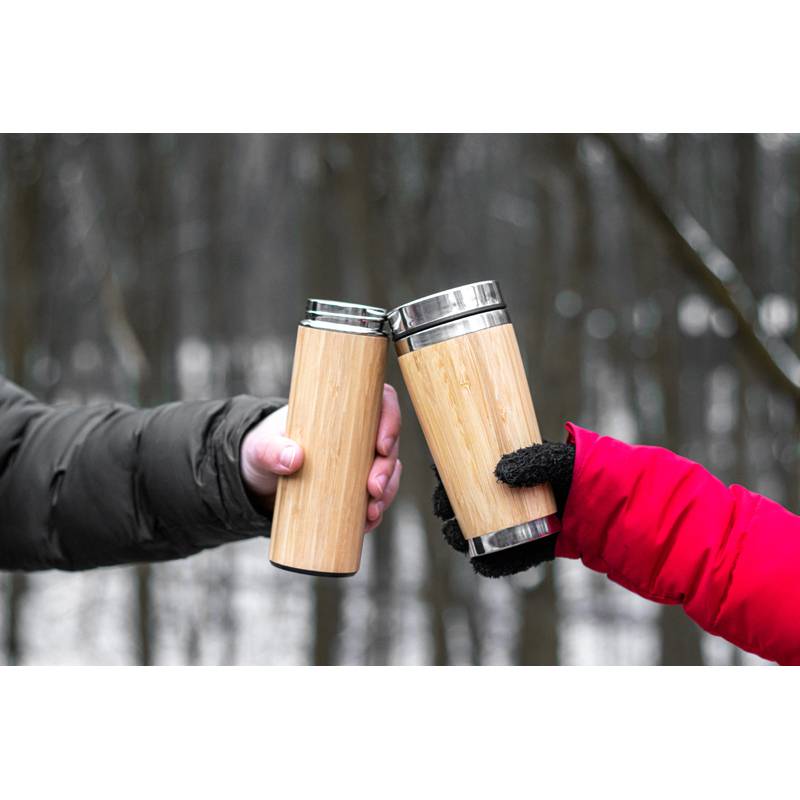 Sada pohára 400ml a termosky 350ml, hnedá béžová Sada pohára 400ml a termosky 350ml, hnedá béžová