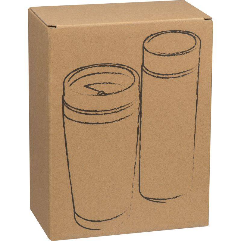 Sada pohára 400ml a termosky 350ml, hnedá béžová Sada pohára 400ml a termosky 350ml, hnedá béžová