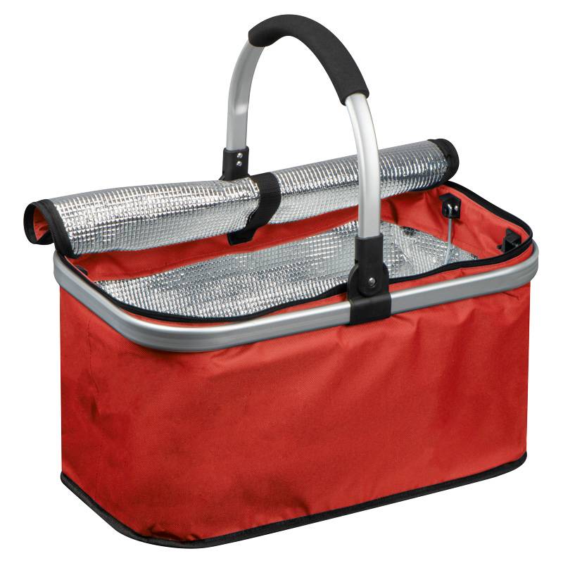 Nákupní košík s chladící přihrádkou, červená Nákupní košík s chladící přihrádkou, červená