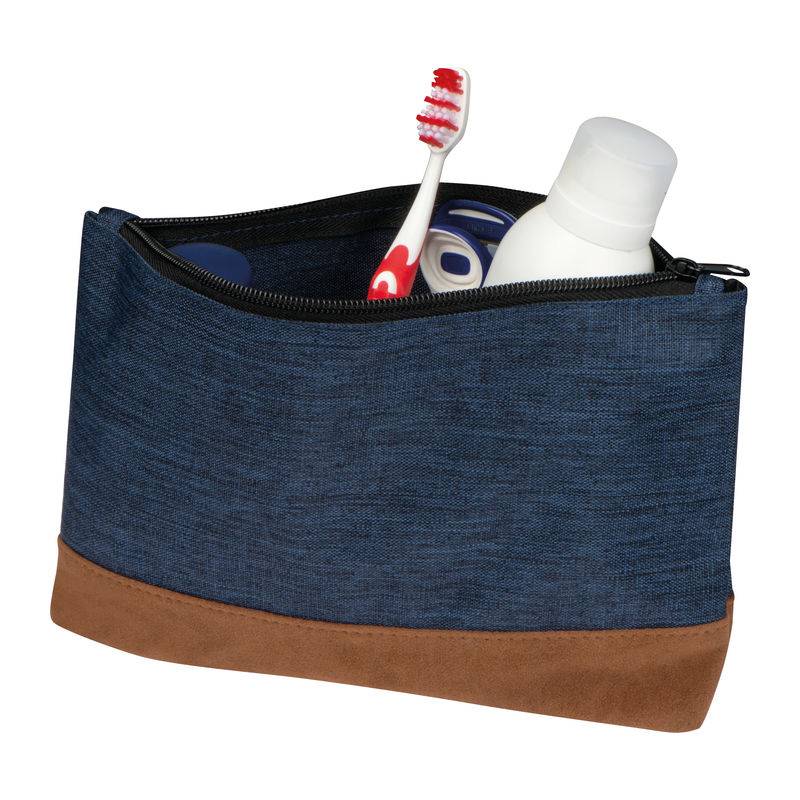 kozmetická taštička, modrá tmavá kozmetická taštička, modrá tmavá