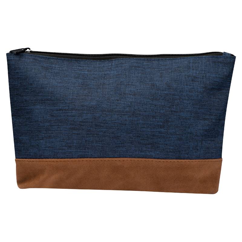 kozmetická taštička, modrá tmavá kozmetická taštička, modrá tmavá