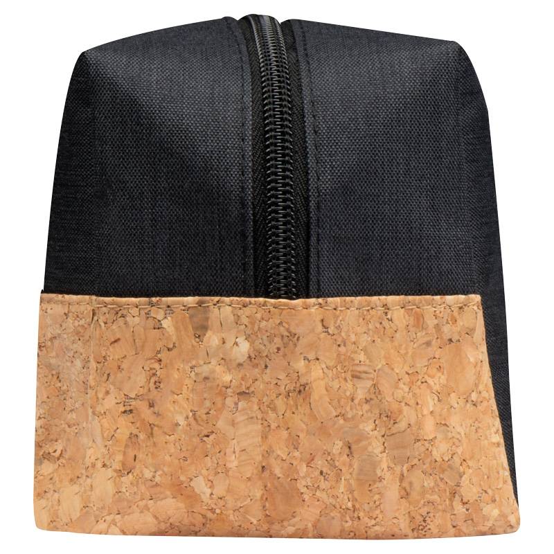 Kosmetická taštička s korkovým dnem, černá Kosmetická taštička s korkovým dnem, černá