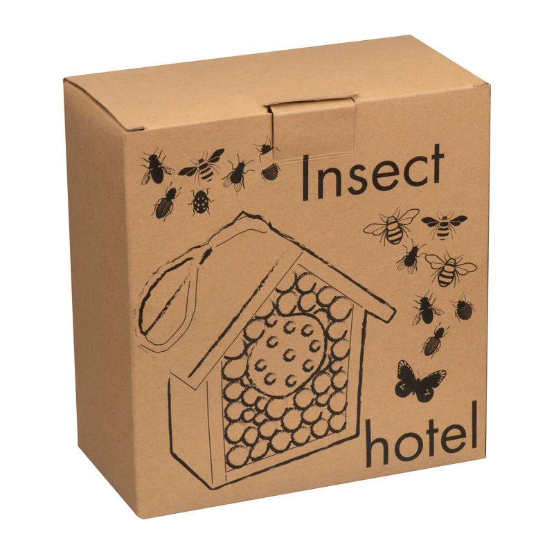Hmyzí hotel z dreva, hnedá béžová Hmyzí hotel z dreva, hnedá béžová
